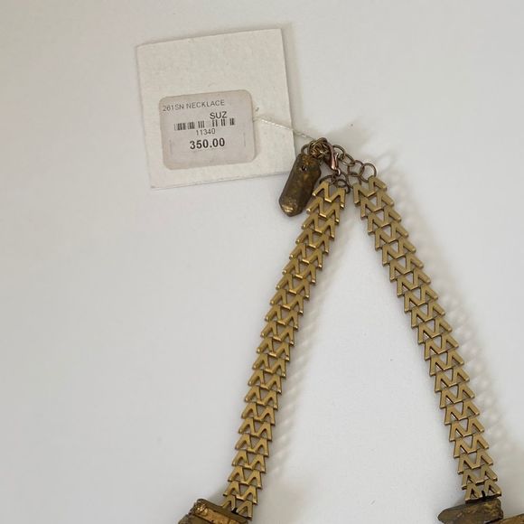 SUZANNA DAI Gold Statement Necklace - Picture 5 of 16